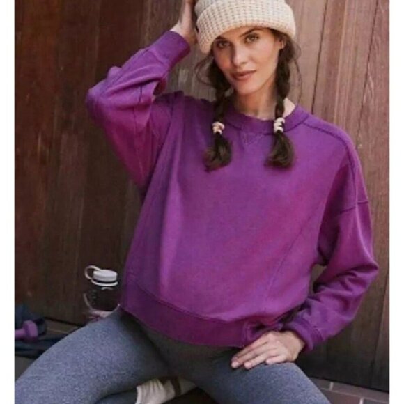 Free People Tops - NWT Free People Movement x Hatch Maternity Intercept Pullover XS X-Small Berry